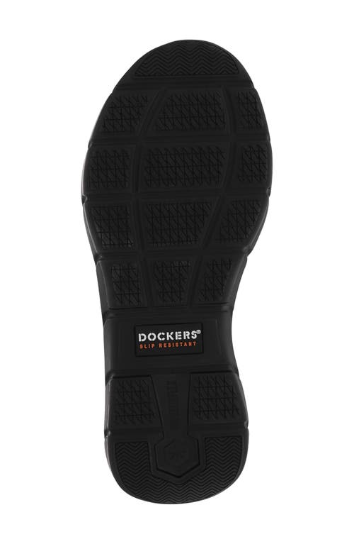 Dockers Mens Tucker Lightweight Slip Resistant Work Casual Safety Sneaker Shoe In Black