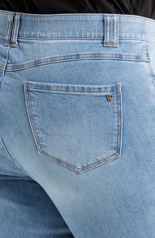 Wit & Wisdom Double Frayed Kick Flare Jeans In Blue