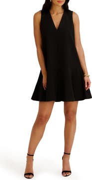Kensie Sleeveless Gab Minidress