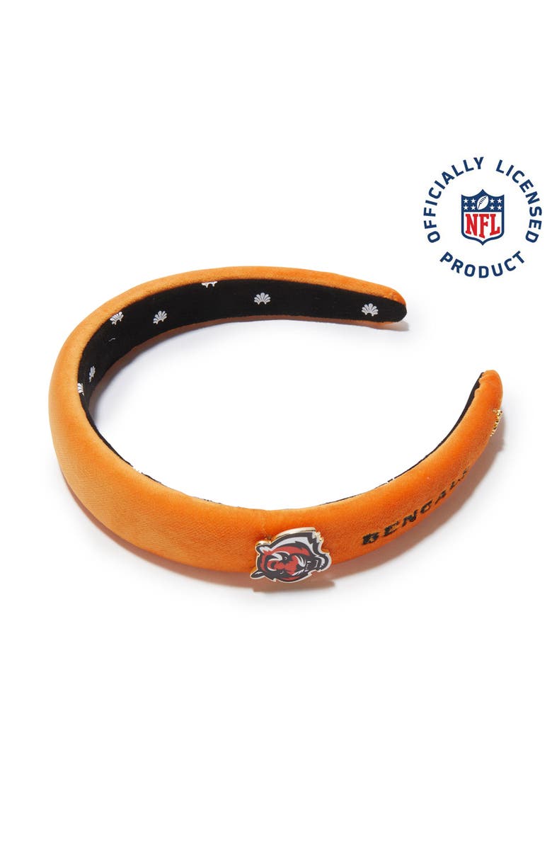 Lele Sadoughi Cincinnati Bengals Charlotte Headband, Main, color, Orange 800