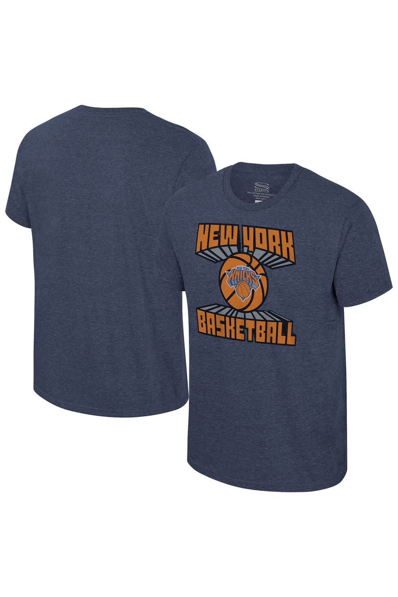 Unisex Stadium Essentials  Navy New York Knicks Club Time Tri-Blend T-Shirt, Main, color, Navy