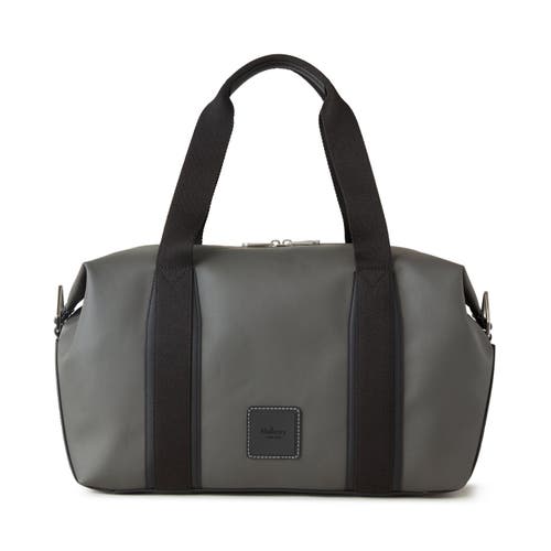 Mulberry Dalston Leather Holdall Duffle In Asphalt-black