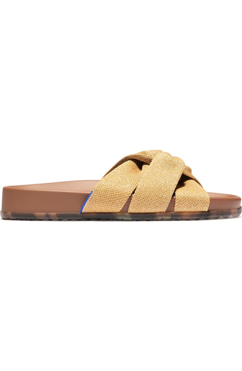 Rothy's The Twist Slide Sandal, Main, color, Golden Sun