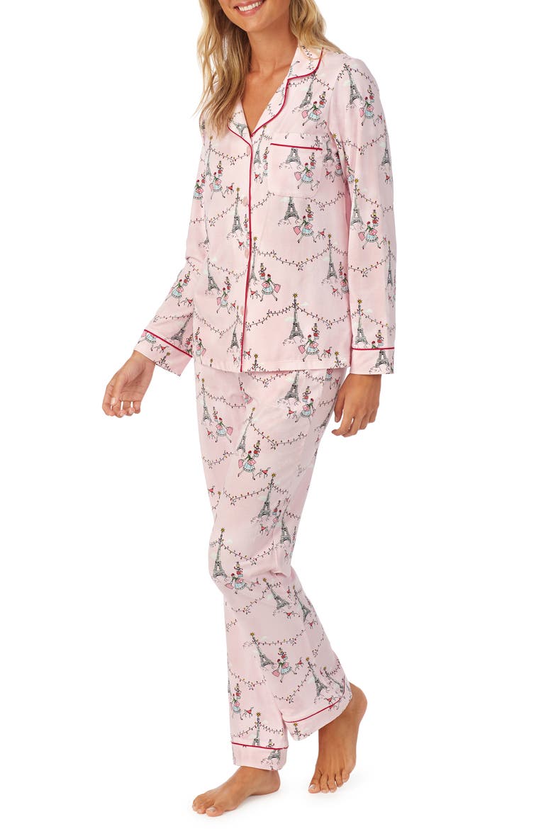 Holiday Print Classic Pajamas, Alternate, color, CHRISTMAS IN PARIS