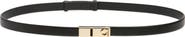 FERRAGAMO Hug Gancio Expandable Leather Belt
