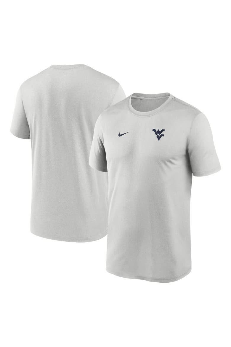 Men's Nike Gray West Virginia Mountaineers 2025 Sideline Small Logo Legend Performance T-Shirt, Main, color, Gray