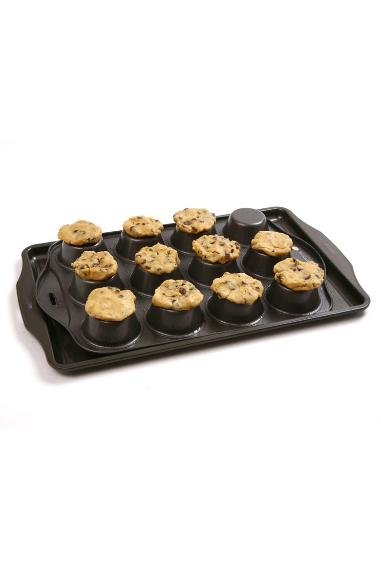 12 Cup Nonstick Muffin Pan - Steel Bakeware for Cupcakes and Muffins, Alternate, color, Black