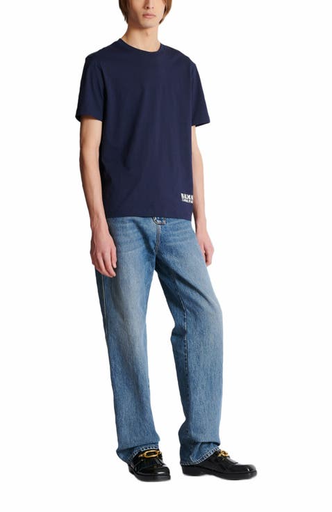 Small Balmain Stamp Printed T-Shirt