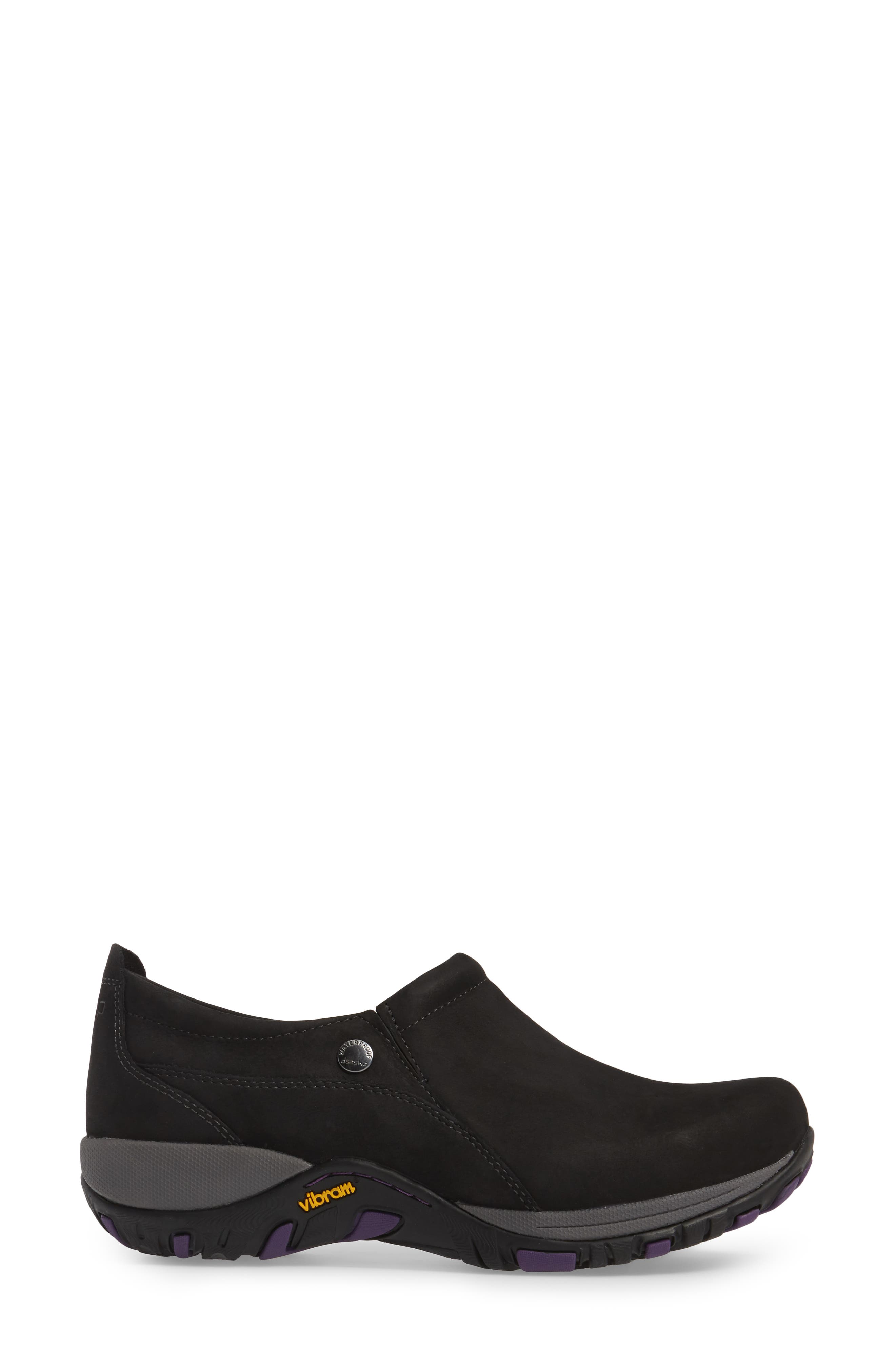 Patti Waterproof Clog, Alternate, color, BLACK MILLED NUBUCK LEATHER