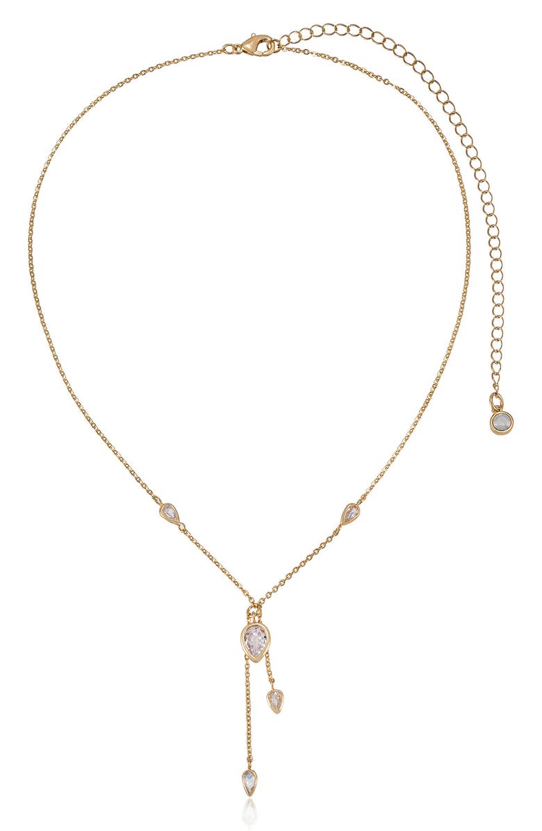 Ettika Bezel Lariat Necklace, Main, color,