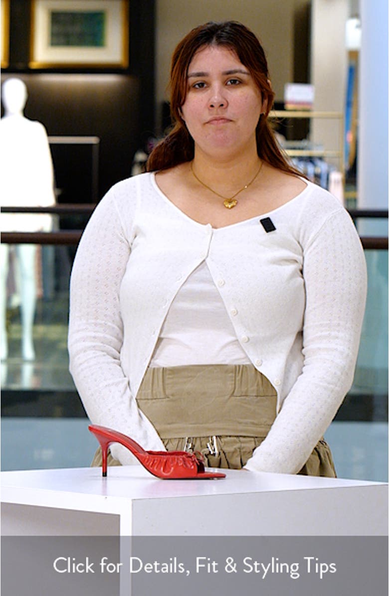 Bow Detail Slide Sandal, sales video thumbnail