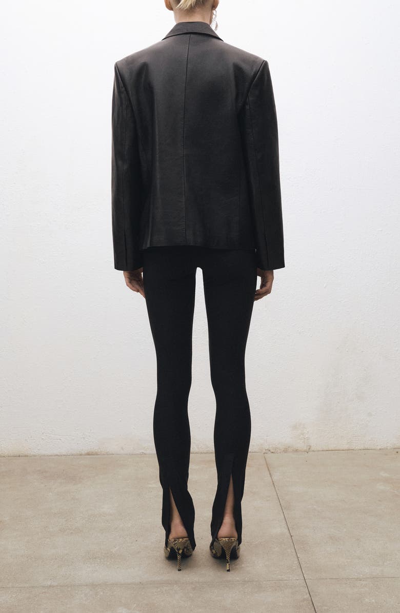 MANGO Zip Ankle Leggings, Alternate, color,