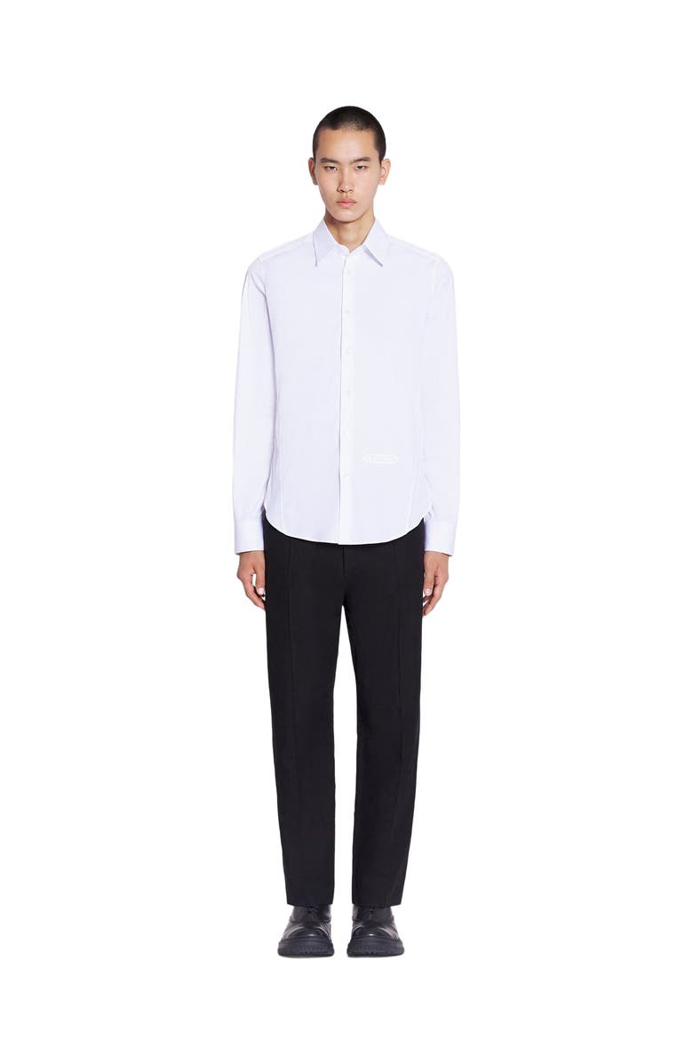 Lanvin Fitted Shirt, Alternate, color, Optic White
