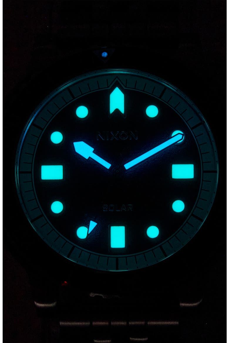 The Stinger Dive Bracelet Watch, 44mm, Alternate, color, SILVER / BLACK / WHITE