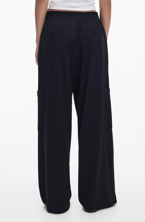 Desigual Wide Leg Pants In Black