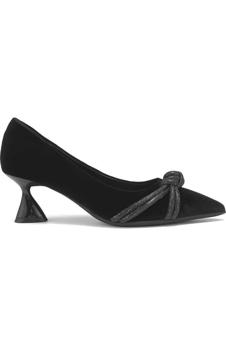Aerosoles Jacey Crystal Embellished Satin Pump, Alternate, color, Black Velvet