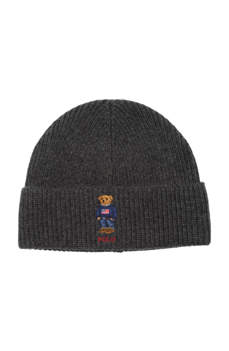 Polo Ralph Lauren Solid Flag Bear Beanie, Main, color, 