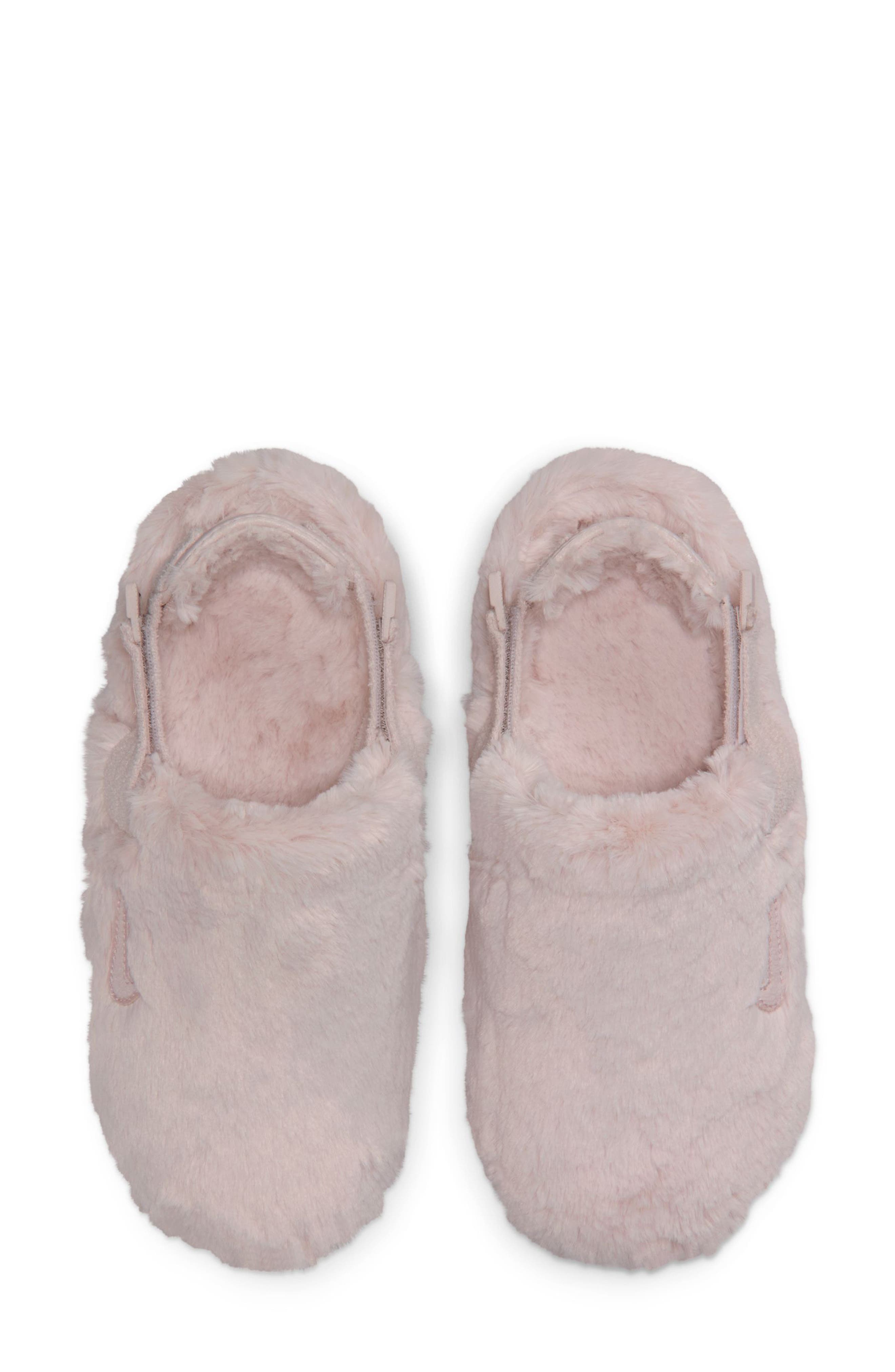 Nike Calm Faux Fur Mule, Alternate, color, Clay Red/ Clay Red