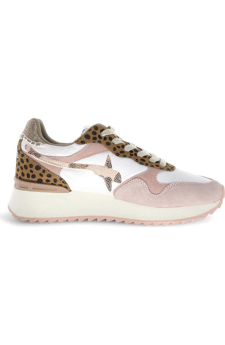 W6YZ Yak Mixed Media Sneaker, Alternate, color, Beige White