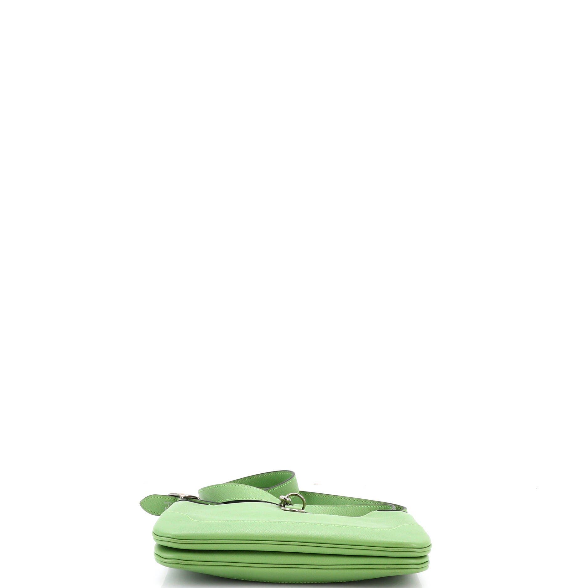 Pre-Owned Hermes Trim Duo Bag Evercolor 24, Alternate, color, Vert Criquet