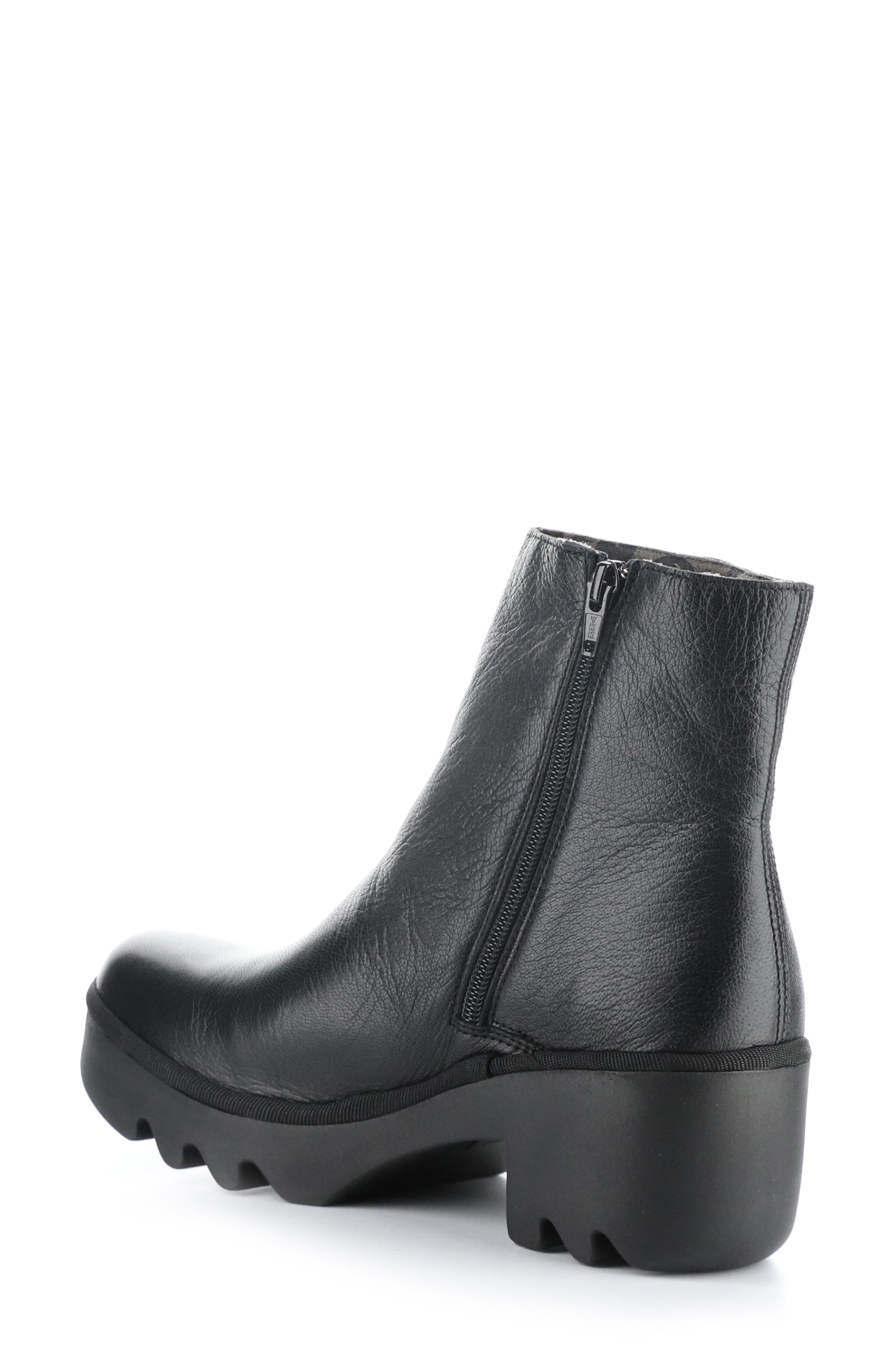 Fly London Toor Platform Bootie, Alternate, color, Black Mousse