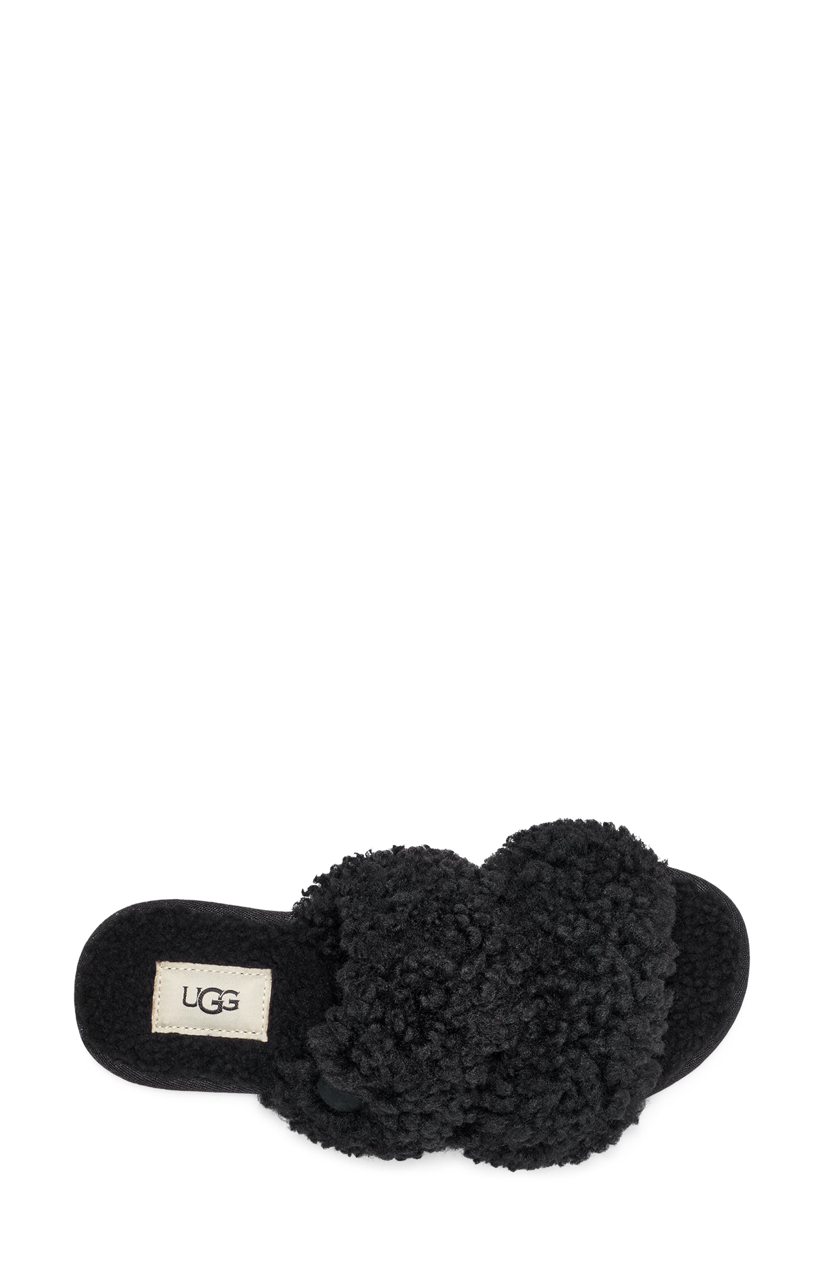 UGG<sup>®</sup> Maxi Curly Genuine Shearling Scuffetta Slipper, Alternate, color, 