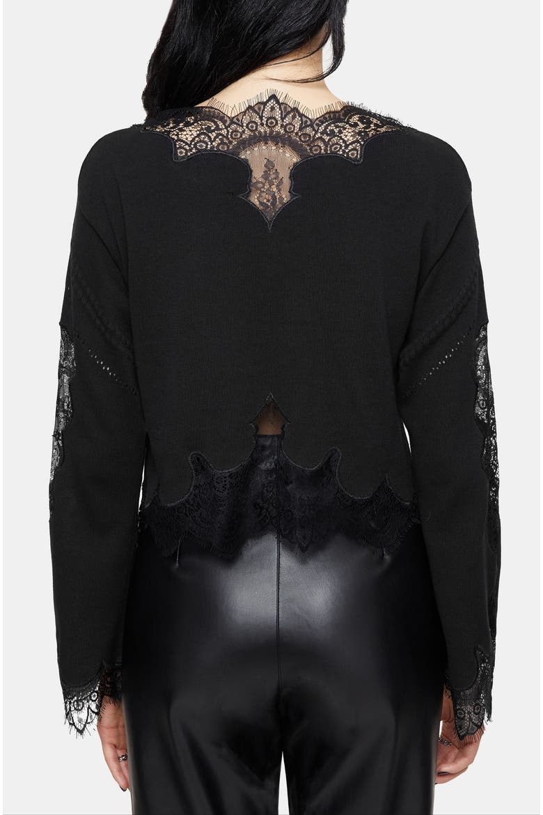 Stormwoken Pointelle Knit Jumper, Alternate, color, Black