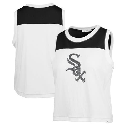 Women's '47 White Chicago White Sox Premier Zoey Waist Length Tank Top