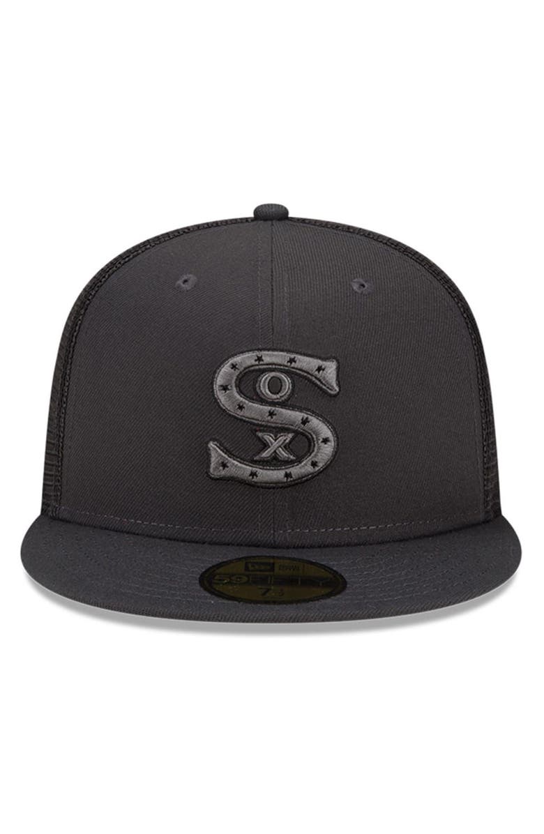 New Era Men's New Era Graphite Chicago White Sox 2022 Batting Practice 59FIFTY Fitted Hat, Alternate, color, 