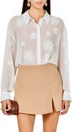 Endless Rose Floral Detail Sheer Shirt
