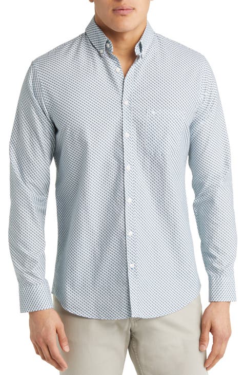 Daniel Geo Print Cotton Oxford Button-Down Shirt