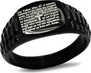 STEELTIME Our Father Signet Ring