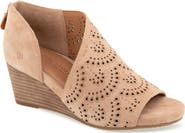 Gentle Souls Talerie Perforated Wedge Sandal
