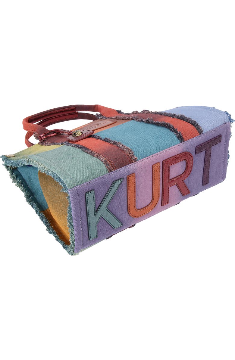Kurt Geiger London Southbank Patchwork Denim Tote, Alternate, color, Patch Multi
