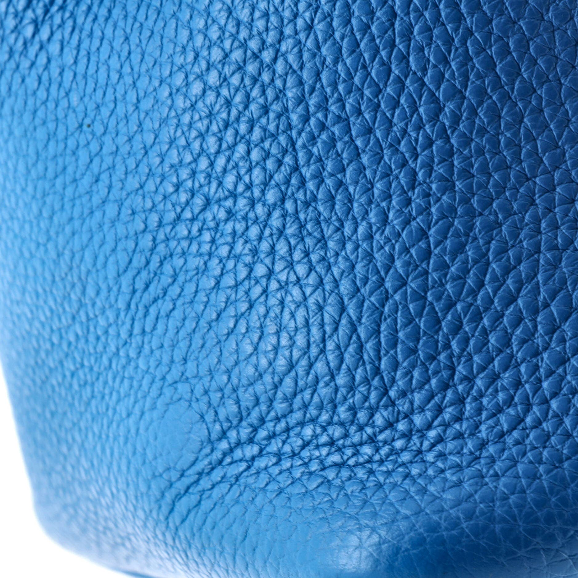 Pre-Owned Hermes Picotin Lock Bag Clemence PM, Alternate, color, Bleu Zanzibar