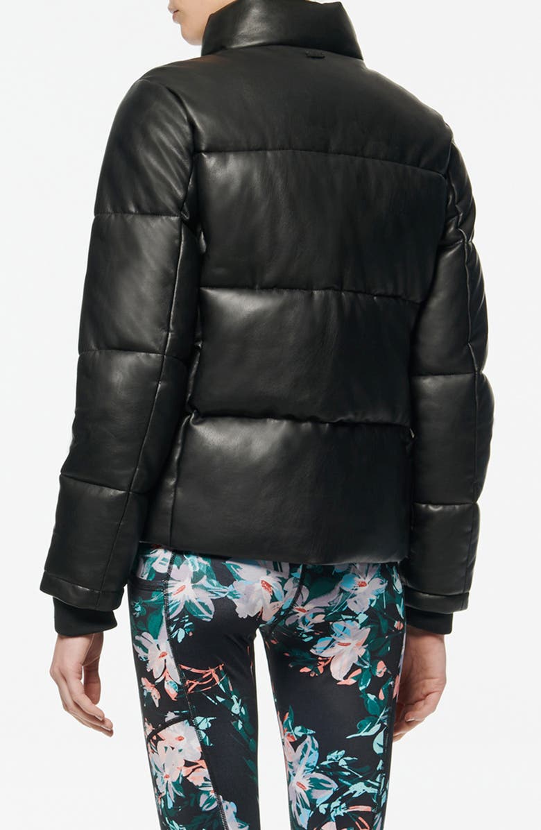 Marc New York Faux Leather Puffer Jacket, Alternate, color, 