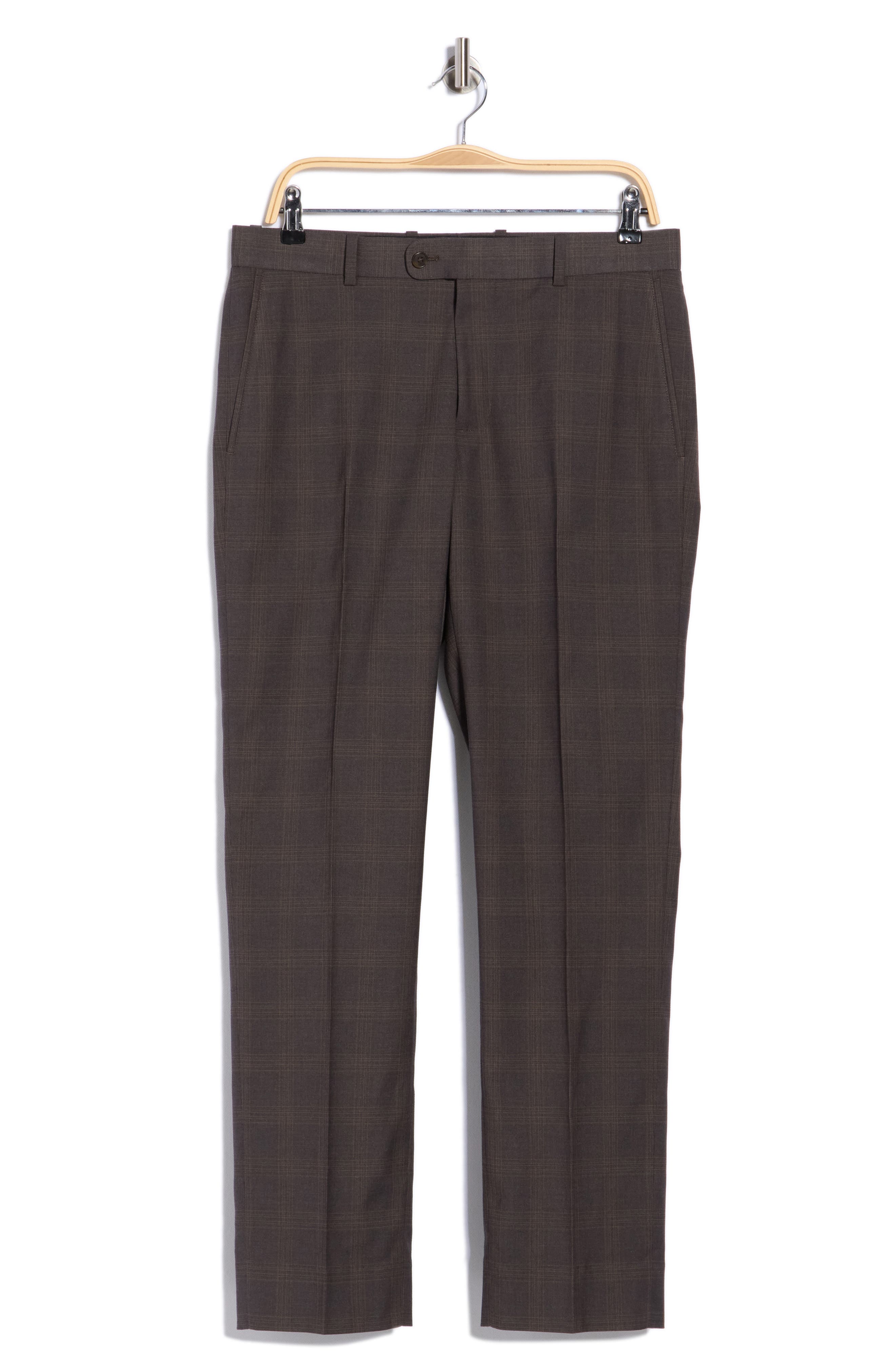 NORDSTROM RACK Trim Fit Check Trousers (Men) | Nordstromrack