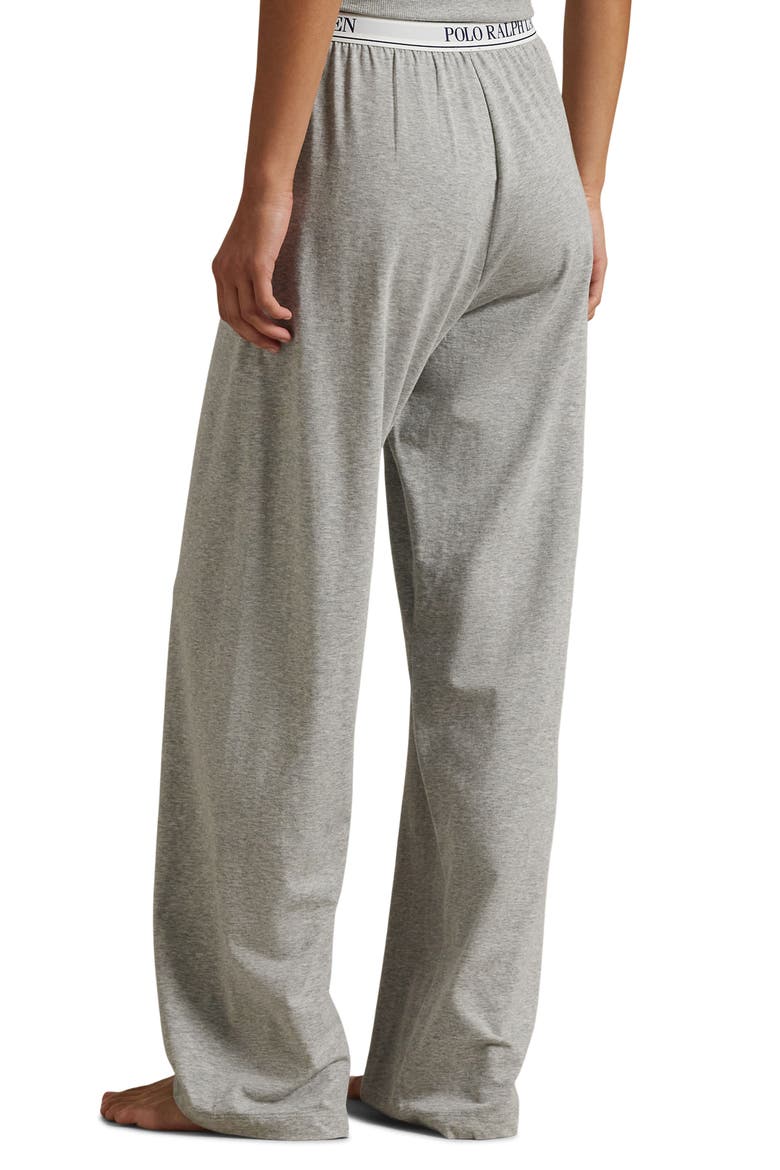 Cotton Blend Jersey Pajama Pants, Alternate, color, HEATHER GREY