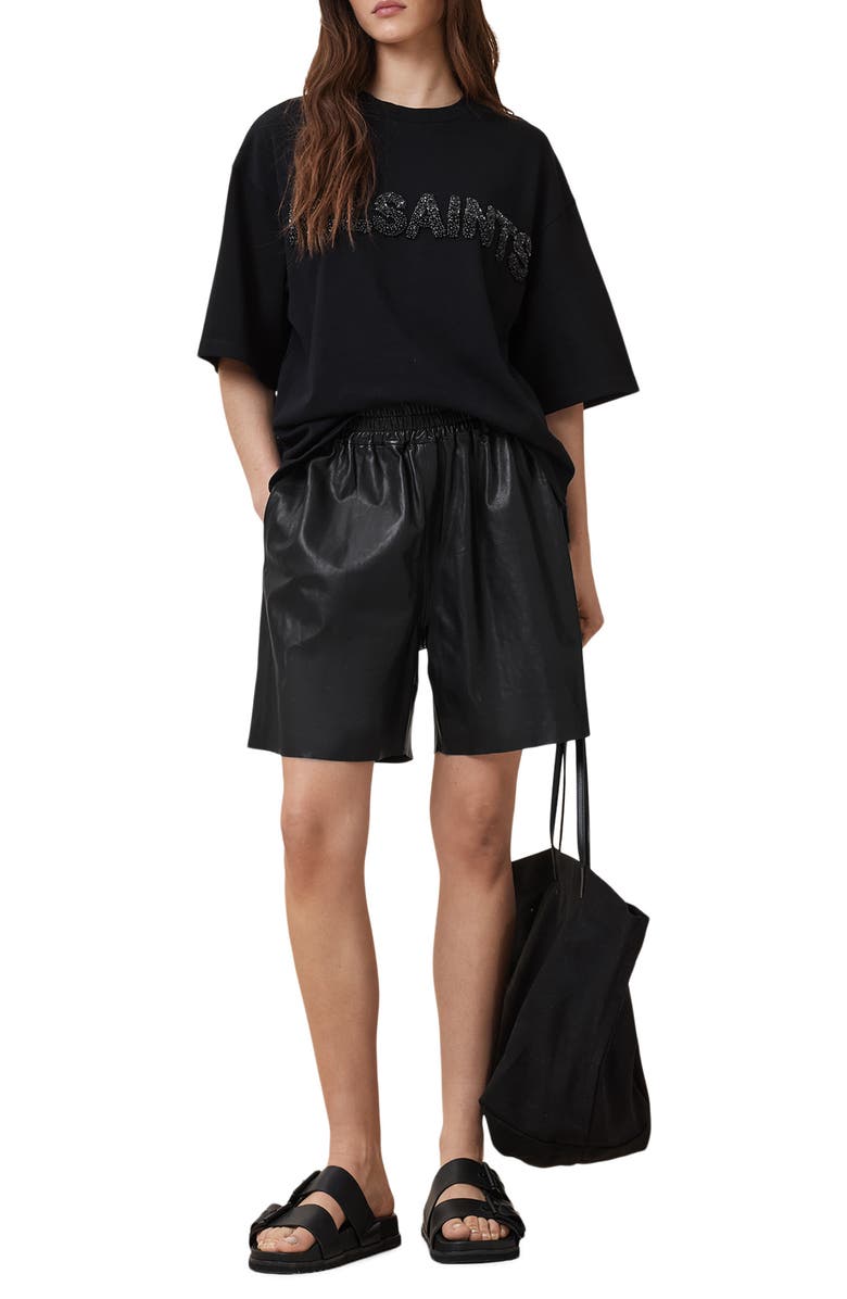 AllSaints Amelia Imitation Pearl T-Shirt, Alternate, color, 