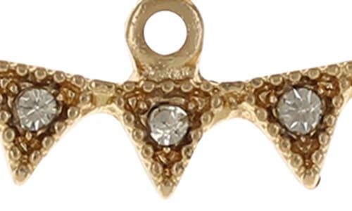 Olivia Welles Cleo Crystal Jacket Stud Earrings In Gold