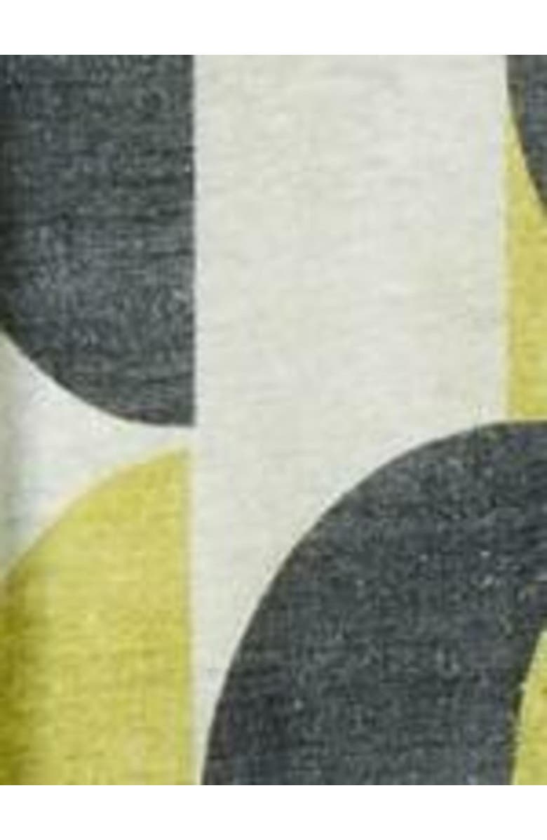 Celtic & Co. Linen Blend Button Back Midi Dress, Alternate, color, Slate / Fennel Geo