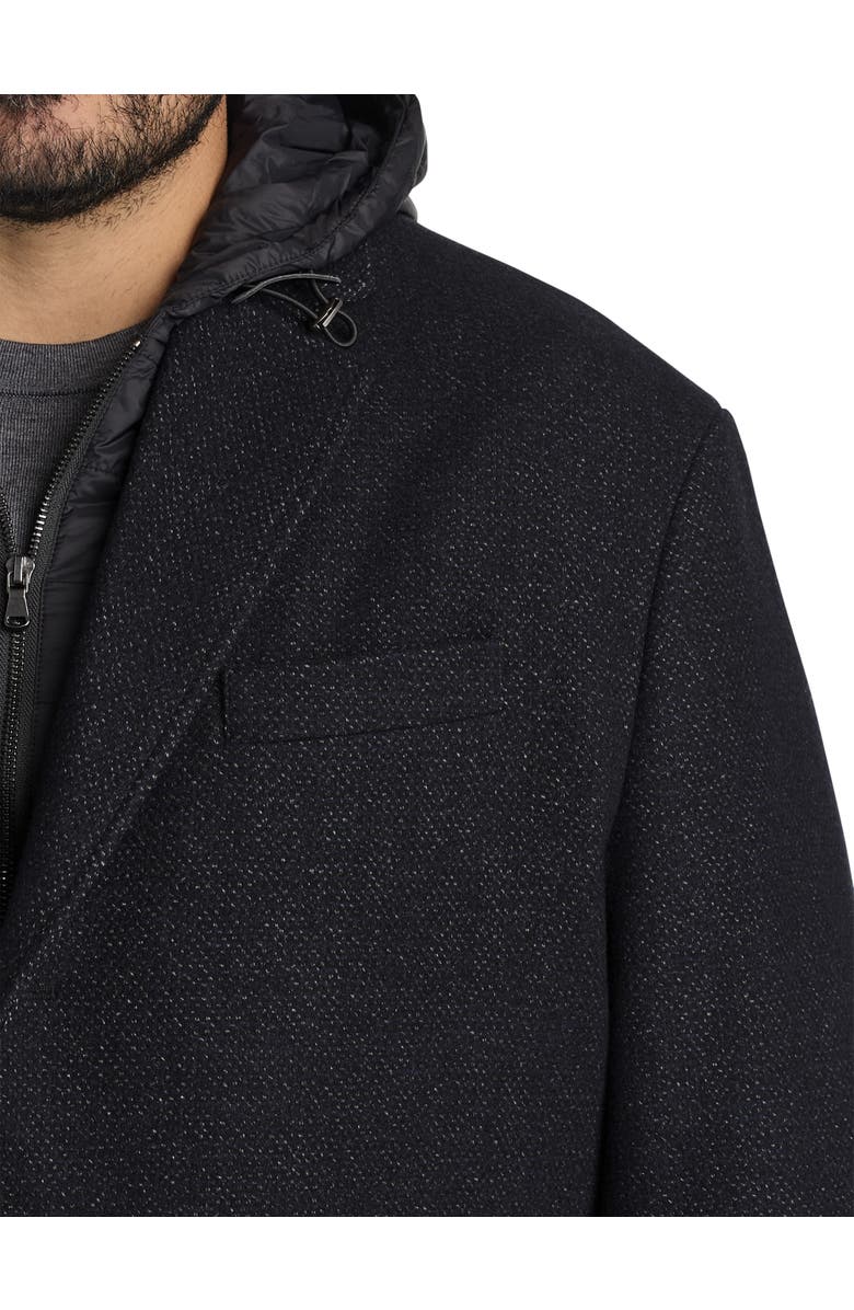 JV Reflex Westin Hooded Overcoat, Alternate, color, Black