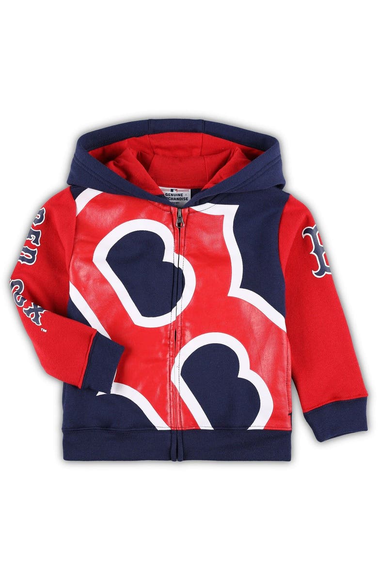 Outerstuff Toddler Navy Boston Red Sox Poster Board Full-Zip Hoodie, Main, color, Navy