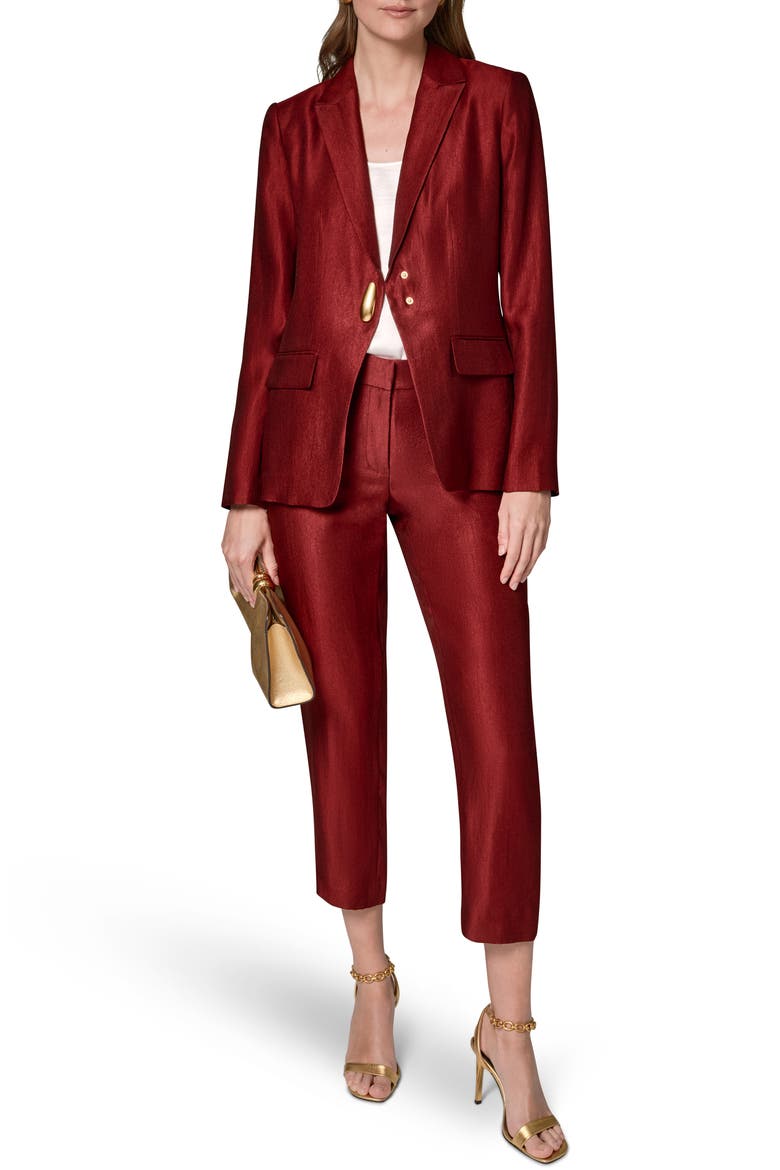 One-Button Blazer, Alternate, color, SUNBAKED