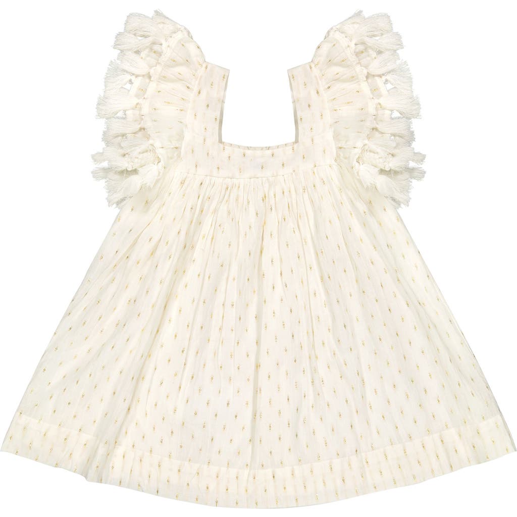 Mer St. Barth Serena Girl's Tassel Dress In White