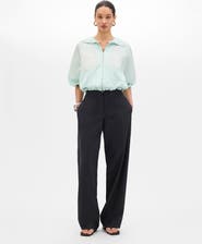 Another Tomorrow Recycled Nylon Short Blouson