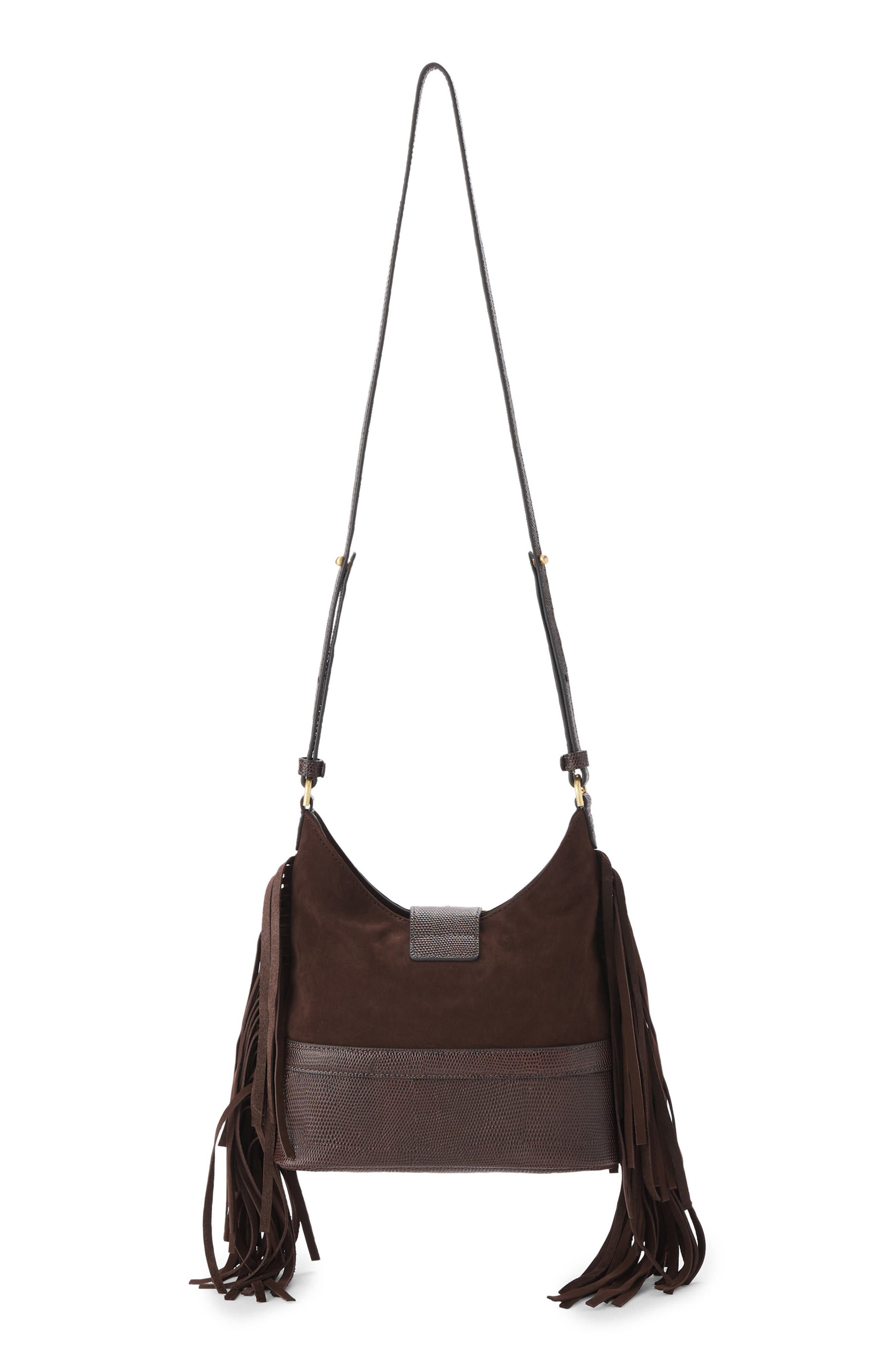 Small Gwynne Leather Crossbody Bag, Alternate, color, CHOCOLATE