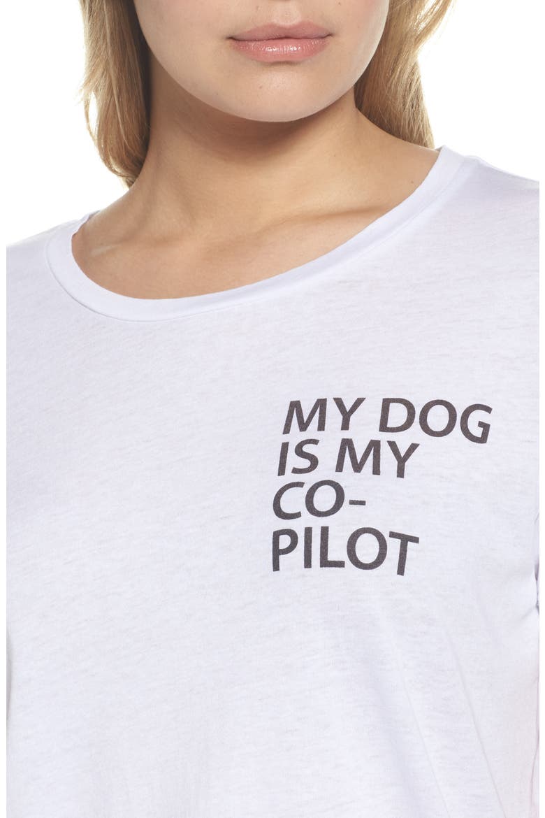 My Dog is My Co-Pilot Tee, Alternate, color, WHITE