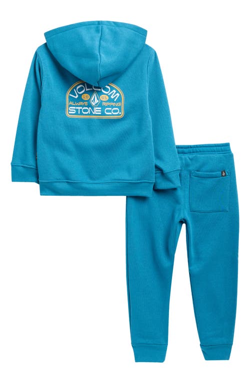 Volcom Kids' Hoodie & Joggers Set In Blue