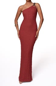 JLUXLABEL Summer in Capri One-Shoulder Maxi Dress